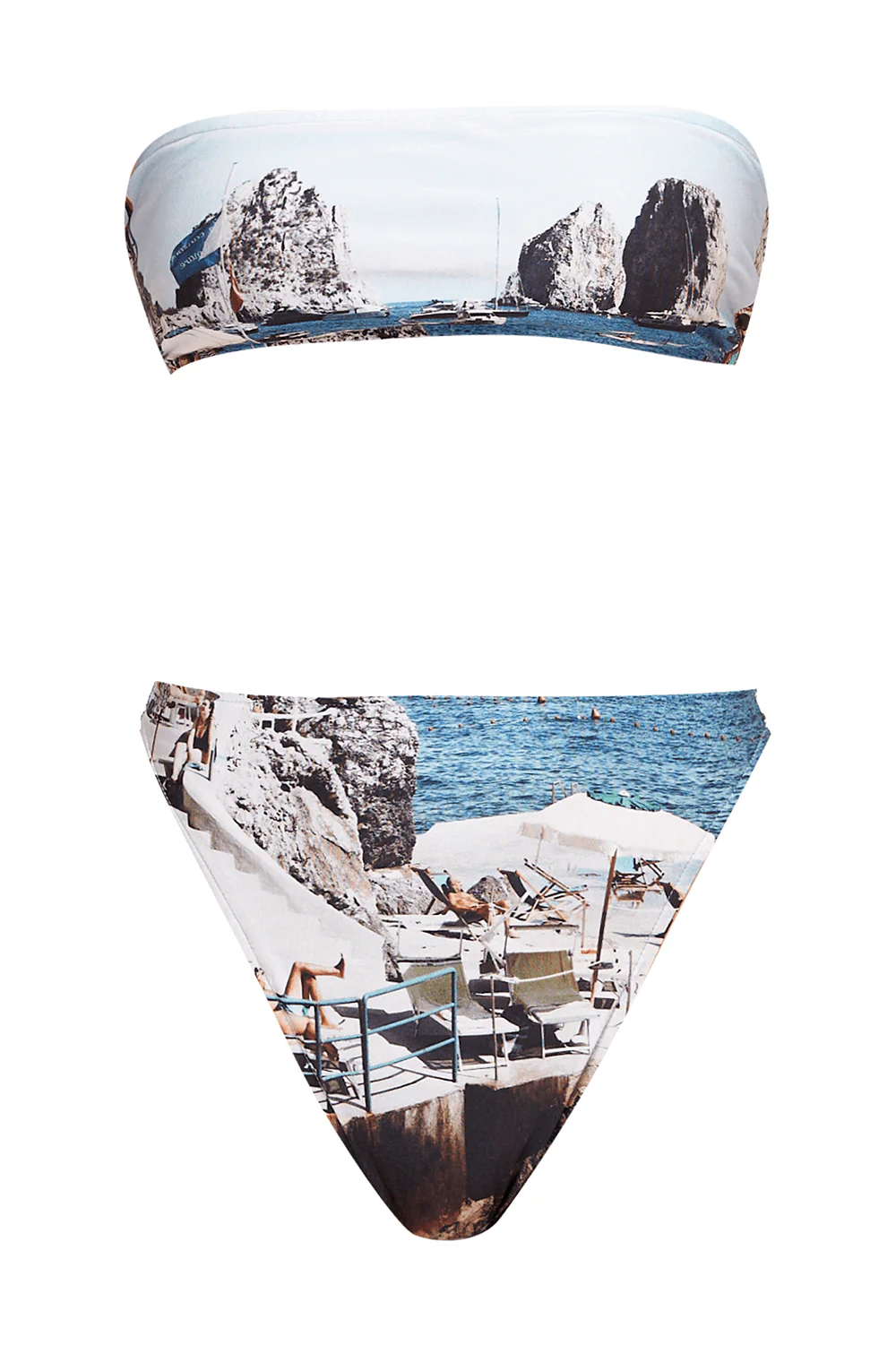 Postcard High-Leg Bandeau Bikini - Image 4