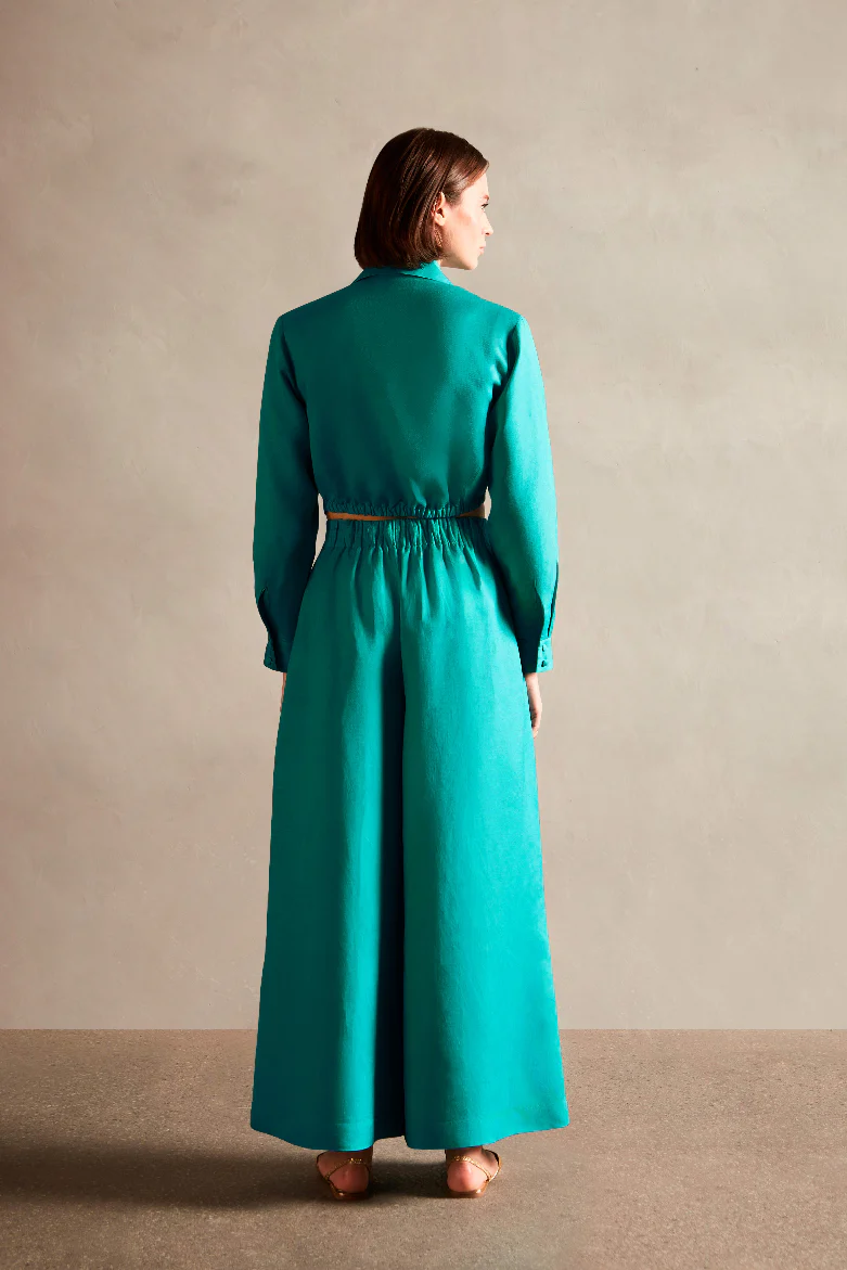 Vintage Orchid Solid Wide-Leg Pants - Image 3